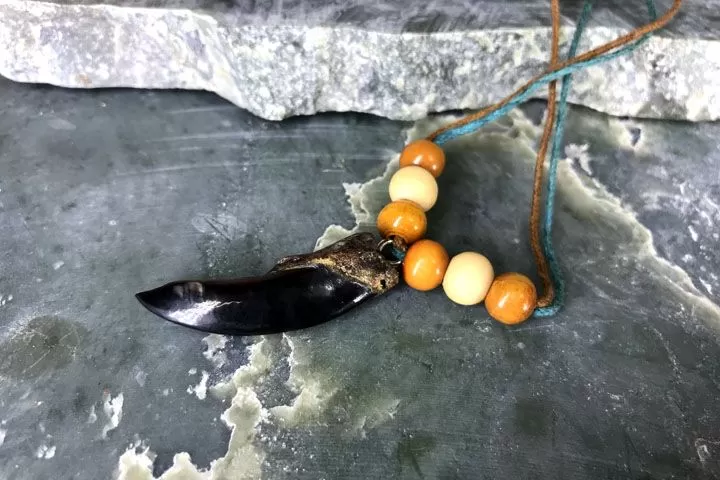 Коготь «Защитный» — подвеска на вощеном шнурке - Подвески