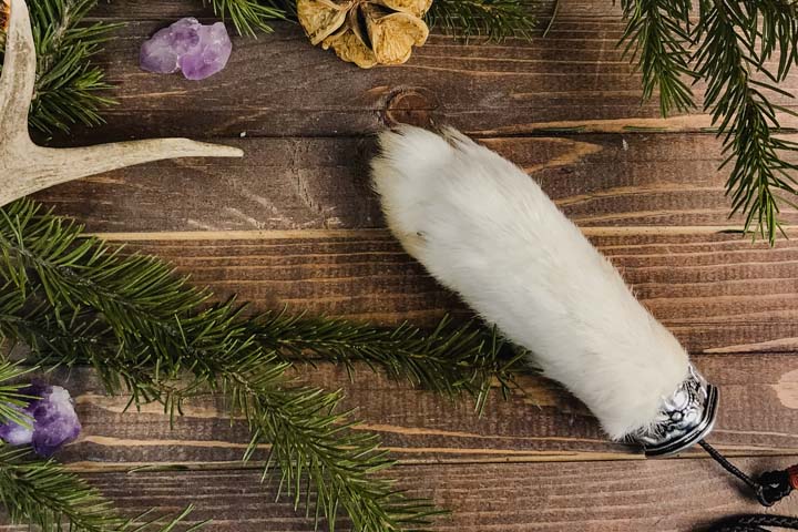 Заячья лапа «На удачу» — брелок лапа зайца - Брелки