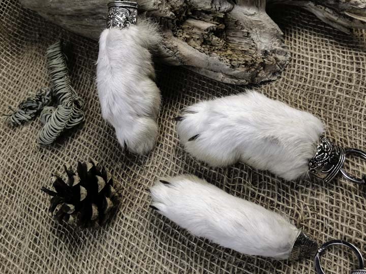 Заячья лапа «На удачу» — брелок лапа зайца - Брелки