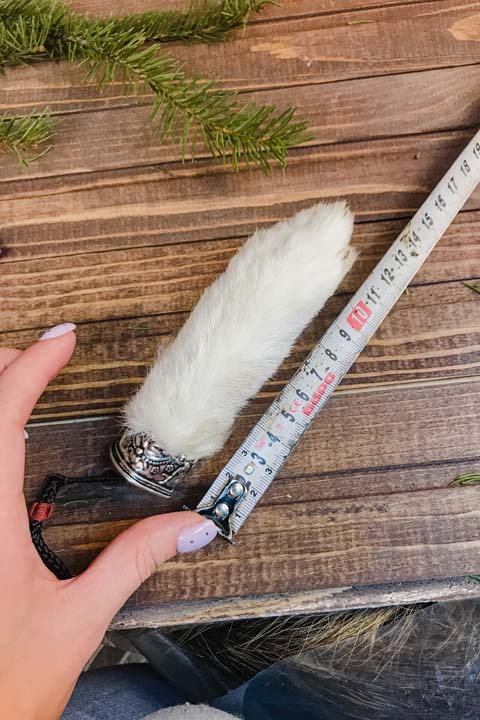 Заячья лапа «На удачу» — брелок лапа зайца - Брелки