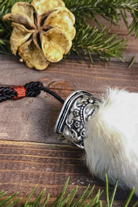 Заячья лапа «На удачу» — брелок лапа зайца - Брелки