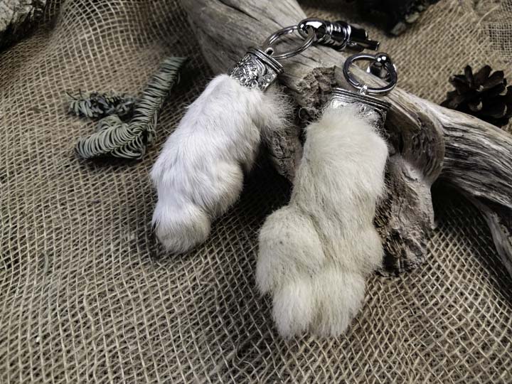 Заячья лапа «На удачу» — брелок лапа зайца - Брелки